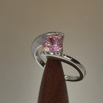 Sterling Silver Pink CZ Ring