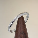 Solid 14K White Gold 2mm Wedding Band