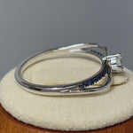 Sterling Silver Blue CZ Ring
