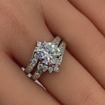 Sterling Silver 2 Carat CZ Engagement Ring