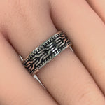 Sterling Silver Pattern Band
