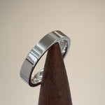 Sterling Silver 4MM Flat Wedding Band