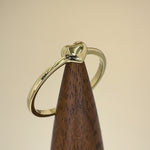 Solid 14K Yellow Gold Puffy Heart Ring