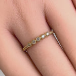 Solid 14K Yellow Gold Simple Round 0.30 ct. Diamond Ring