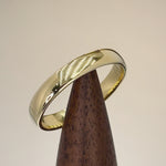 Solid 14K Yellow Gold 3mm Plain Wedding Band