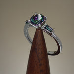 Sterling Silver Rainbow CZ Ring