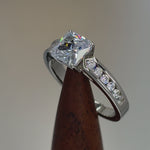 Sterling Silver 2 ct. Cushion-Cut CZ Ring