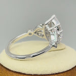 Sterling Silver 1.50 ct. Marquise CZ Engagement Ring