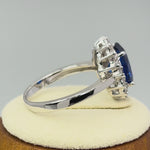 Sterling Silver Blue CZ Ring