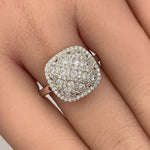 Sterling Silver CZ Cluster Ring