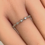 Sterling Silver Ethereal Round Cut Clear CZ Eternity Ring