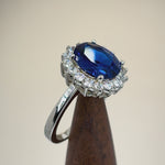 Sterling Silver Blue CZ Ring