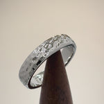 Sterling Silver 4.7mm Hammered Ring