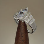 Sterling Silver Marquise CZ Engagement Ring