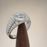 Sterling Silver Men's Premium CZ Ring