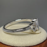 Sterling Silver Cross & Hearts Ring
