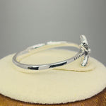 Sterling Silver Dainty Flower Marcasite Ring