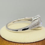 Sterling Silver Elegant Oval Clear CZ Ring