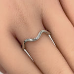 Sterling Silver Wavy Ring