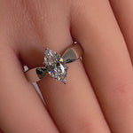Sterling Silver Marquise CZ Ring