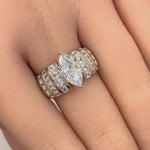 Sterling Silver 1.50 ct. Marquise CZ Ring