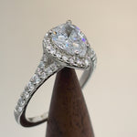 Sterling Silver 1.25 ct. Pear-shape CZ Engagement Ring