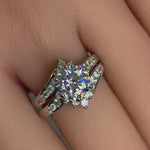 Sterling Silver 2 Carat CZ Engagement Ring
