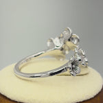 Sterling Silver Flowers Ring