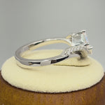 Sterling Silver Iridescent Rainbow Marquise CZ Ring