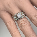 Sterling Silver Men's Premium CZ Ring