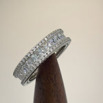 Sterling Silver Princess-Cut Eternity CZ Ring