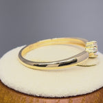 Solid 14K Gold Round Solitaire CZ Engagement Ring
