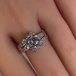 Sterling Silver 2 Carat CZ Engagement Ring