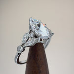 Sterling Silver 1.50 ct. Marquise CZ Engagement Ring