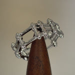 Sterling Silver Motorcycle Chain Ring