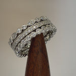 Sterling Silver 3 Rings Stackable CZ Rings