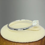 Sterling Silver Round Mother of Pearl Ring