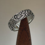 Sterling Silver Floral Band Ring