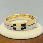 Sterling Silver Puzzle Gold Plated Two-Tone Ring