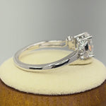 Sterling Silver Butterfly Iridescent Rainbow CZ Ring