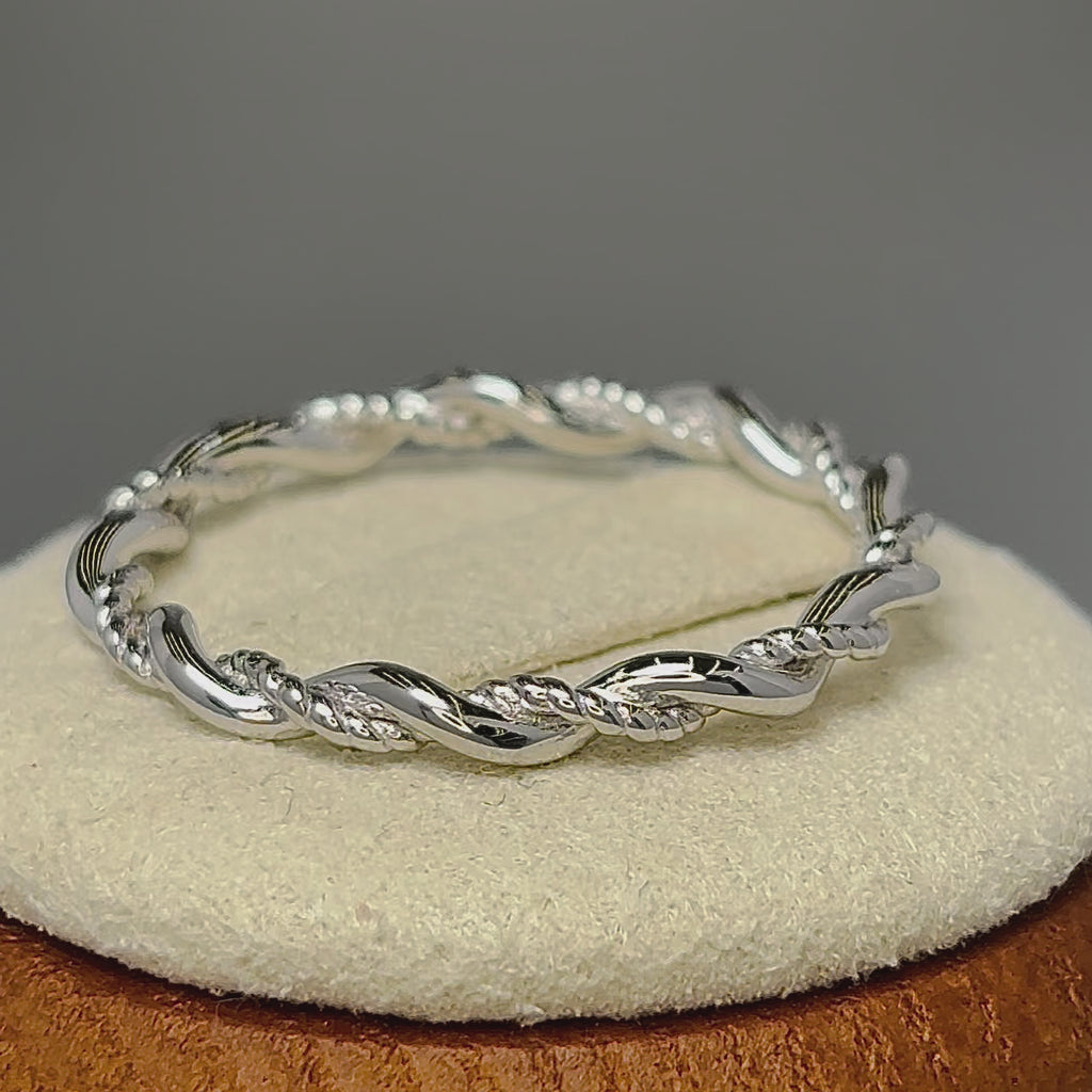 Sterling Silver Twist Ring for Sale - Dreamland Jewelry