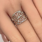 Sterling Silver Swirl Ring