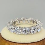 Sterling Silver Eternity Round CZ Ring