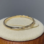 Solid 14K Yellow Gold Simple Twist Ring