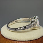 Sterling Silver White Lab-Opal Ring