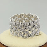 Sterling Silver Woven Knot Ring