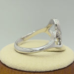 Sterling Silver Double Heart Ring