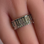 Sterling Silver Piano Keys Ring