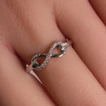 Sterling Silver Infinity CZ Ring