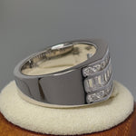 Sterling Silver Men's CZ Rings